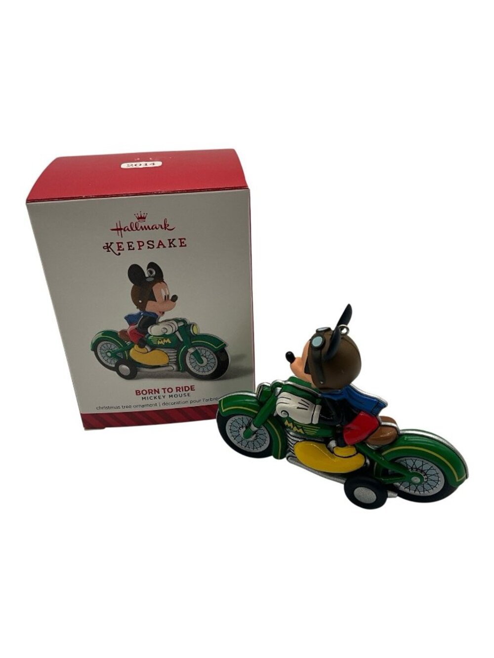 Hallmark Keepsake Mickey Mouse "Born To Ride" Christmas Ornament 2014 Collectibl